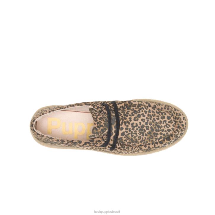 camurça leopardo ponte mulheres Hush Puppies tênis ZZ6R136
