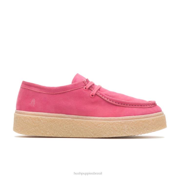 camurça limonada rosa ponte mulheres Hush Puppies tênis ZZ6R137