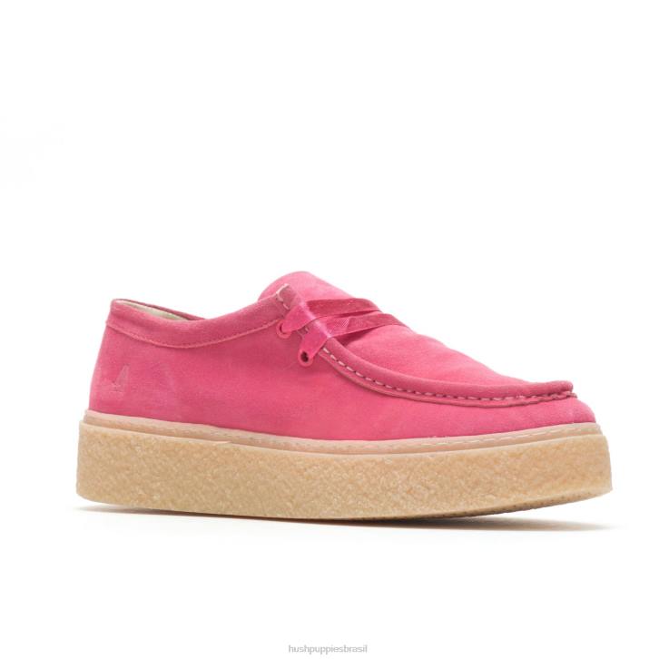 camurça limonada rosa ponte mulheres Hush Puppies tênis ZZ6R137