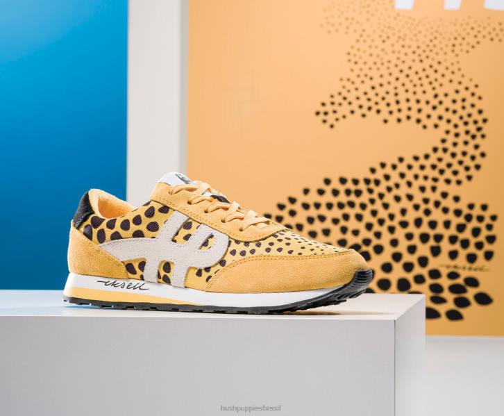 camurça multi amarela tênis seventy8 mulheres Hush Puppies tênis ZZ6R119