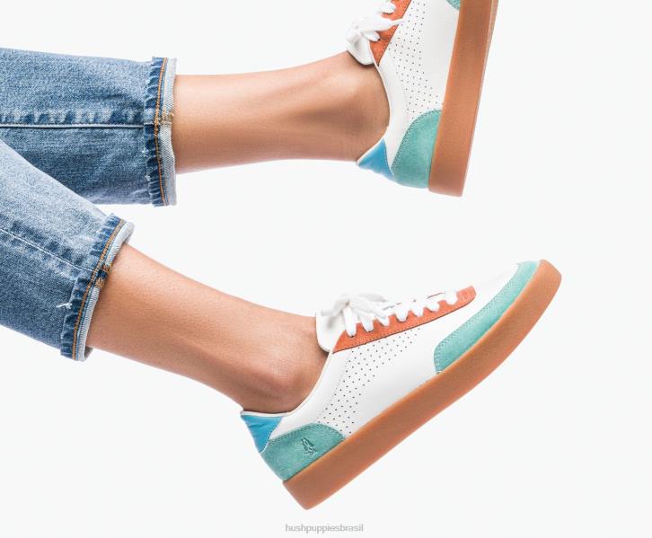 camurça multi retrô tênis Charlie Court mulheres Hush Puppies tênis ZZ6R114