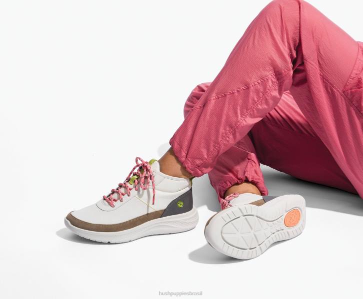 creme de baunilha nobuck elevar chukka mulheres Hush Puppies tênis ZZ6R127