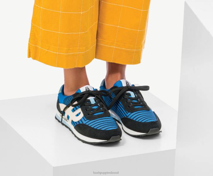 multi camurça azul tênis seventy8 mulheres Hush Puppies tênis ZZ6R117