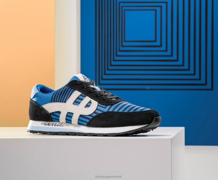 multi camurça azul tênis seventy8 mulheres Hush Puppies tênis ZZ6R117